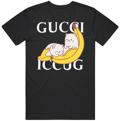 Bananya Cat Anime Fashion Parody Meme Retro T Shirt