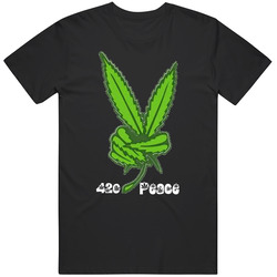 L.e.t.s 420 Peace Retro T Shirt