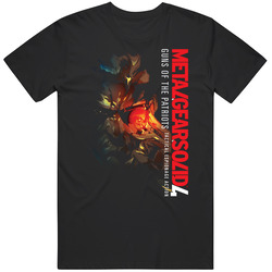 Metal Gear Solid 4 Solid Snake Retro T Shirt