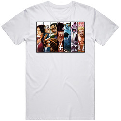 One Piece Anime Shichibukai  White Retro T Shirt