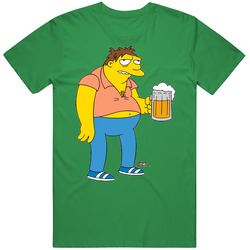 Barney Simpsons Character St. Patricks Day Retro T Shirt