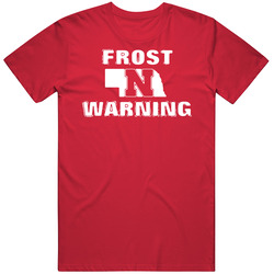 Nebraska Frost N Warning Flag Cohuskers Retro T Shirt