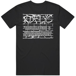 Brick Background Graffiti Look Dark Retro T Shirt