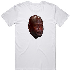 Michael Jordan Meme Crying Face Retro T Shirt