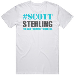 Scott Sterling The Man The Myth The Legend White Retro T Shirt
