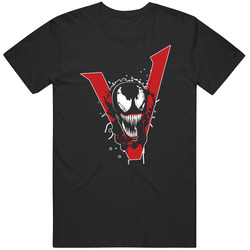 Venom  Black Retro T Shirt