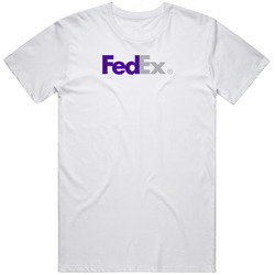 Fedex Purple Grey Retro T Shirt