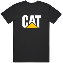 Cat White Logo Fan Retro T Shirt