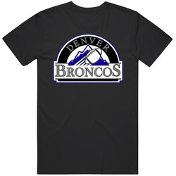 Denver And Colorado Mash Up Retro T Shirt