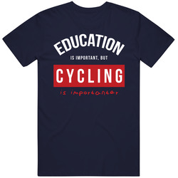 Education Is Important, But Cycling Is Importanter Retro T Shirt