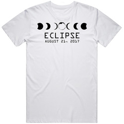 Eclipse White Retro T Shirt