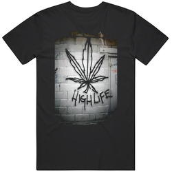 L.e.t.s High Life  (black) Retro T Shirt