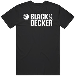 The Quotable Tees Generic Black & Decker Powertools Logo Retro T Shirt