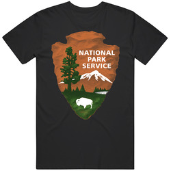 National Park Service Badge Cool Vintage Gift Retro T Shirt