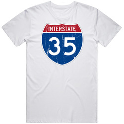Interstate I-35 Highway Retro T Shirt