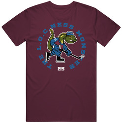 Locness Monster Logan O'connor Colorado Avalanche Hockey Retro T Shirt