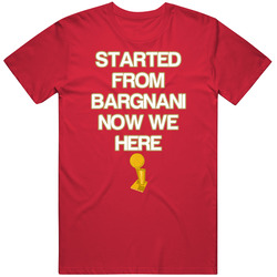 Started From Bargnani Now We Here Champions Toronto Basketball Fan Retro T Shirt