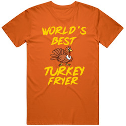 World's Best Turkey Fryer Tshirt | Thanksgiving Shirt | Funny Holiday Retro T Shirt