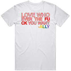 Ali Krieger Love Whoever The Fuck You Want Ally Lgbtq Retro T Shirt