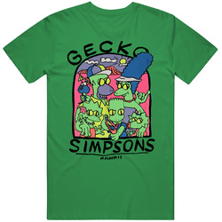 Gecko Simpsons Hawaii Retro Gift Retro T Shirt