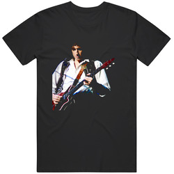 Brian May Queen Mens Black Retro T Shirt
