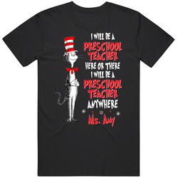 Preschool Teacher Ms. Amy Personalized Retro T Shirt