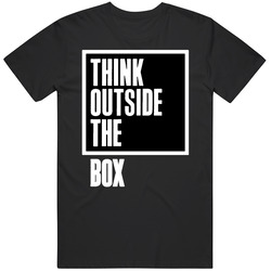Think Outside The Box Quote Retro T Shirt