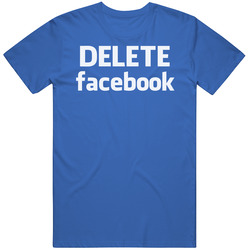 Delete Facebook Social Media Privacy Information Leak Data Breach Retro T Shirt