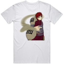 Gaara Of The Sand Waterfall From Naruto Shippuden Anime Manga Retro T Shirt