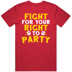 Fight For Your Right To Party Kansas City Football Retro T Shirt