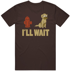 Seymour Futurama I'll Wait Fire Hydrant Retro T Shirt