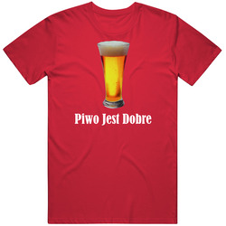 Piwo Jest Dobre (white Text) Retro Classic T Shirt