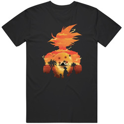 Dragonball Z Sunset Goku Retro Classic T Shirt