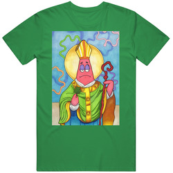 Saint Patrick Star Paddy's Day Clover Spongebob Retro Classic T Shirt