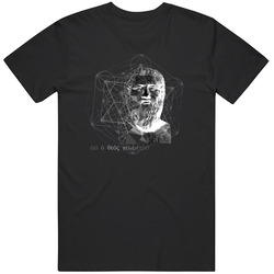 Plato Vs Geometry (dark Version) Retro Classic T Shirt