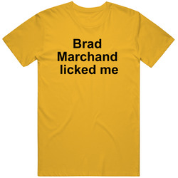 Brad Marchand Licked Me Boston Hockey Team Fan Retro Classic T Shirt