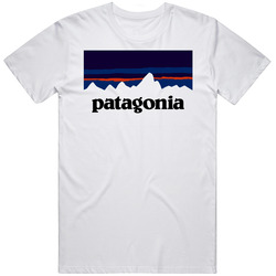 Patagonia White Funny Retro Classic T Shirt