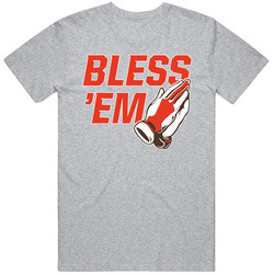 Bless 'em Cleveland Browns Em4shirts Slogan Retro Classic T Shirt