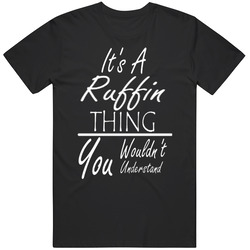 Ruffin White Letters Retro Classic T Shirt