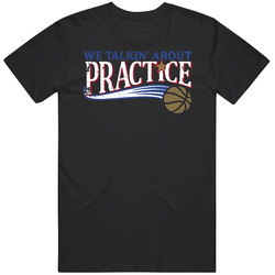 We Talking About Practice Allen Iverson Philadelphia Basketball Retro Classic T Shirt