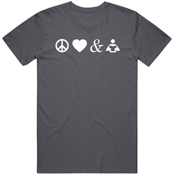 Peace Love And Reading Retro Classic T Shirt