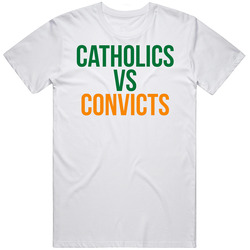 Catholics Vs Convicts Vintage 1988 Notre Dame Football Retro Classic T Shirt