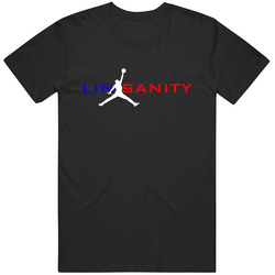 Jeremy Lin Sanity Mens Black Retro Classic T Shirt