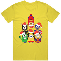 Superhero Minions Christmas Retro Classic T Shirt