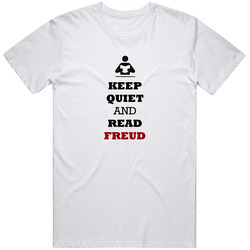 Keep Quiet And Read Freud Retro Classic T Shirt