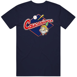 Caucasian Navy Logo Retro Classic T Shirt