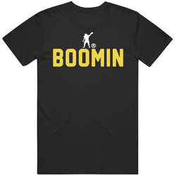 Pittsburgh Antonio Brown How Is Business Is Boomin Gold Print Steelers Retro Classic T Shirt