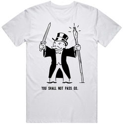 You Shall Not Pass Go Retro Classic T Shirt