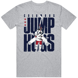 Columbus Jump Hugs  Joonas Korpisalo Elvis Merzlikin Hockey Retro Classic T Shirt