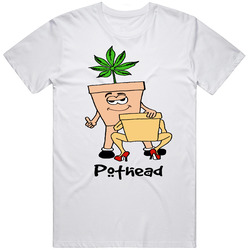 Pot Head Weed Retro Classic T Shirt
